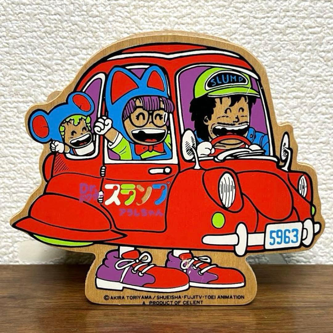 アラレちゃん　木製　貯金箱　未使用