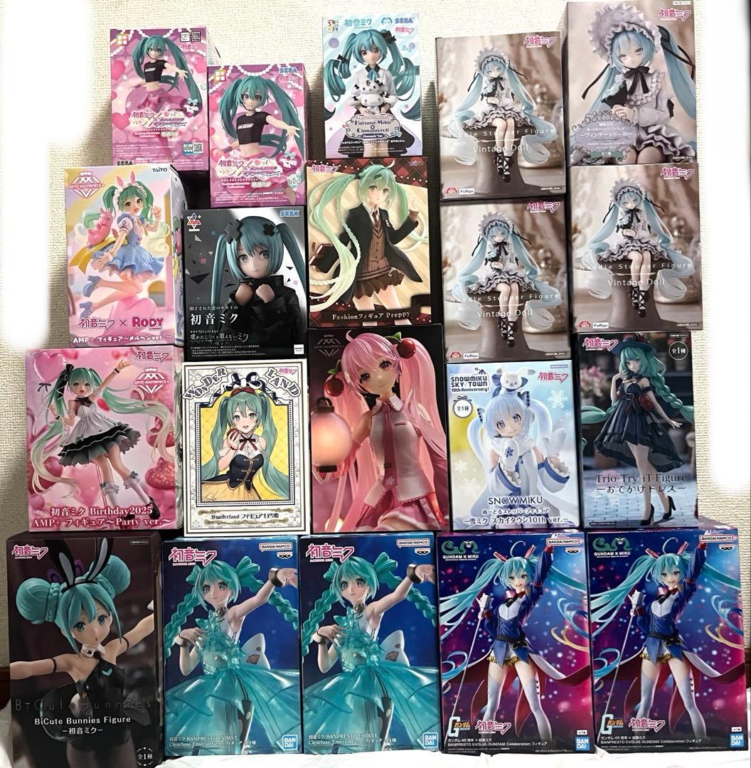 初音ミク フィギュア AMP ぬースト 等 まとめ売り 20点セット ⑻