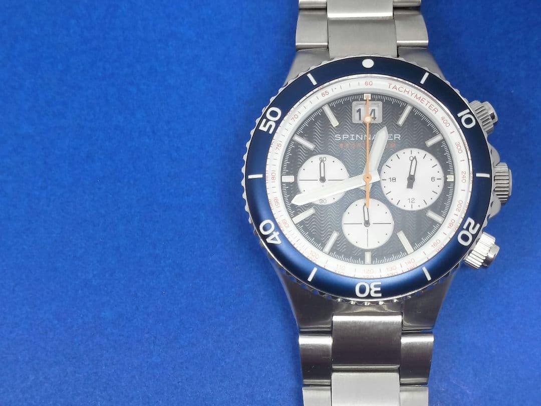 スピニカークォーツクロノグラフ腕時計Spinnaker