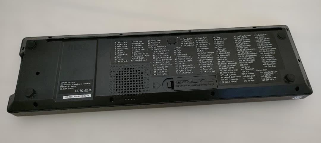 音源内蔵MIDIキーボード miditech K32s 32鍵 ミディーテック