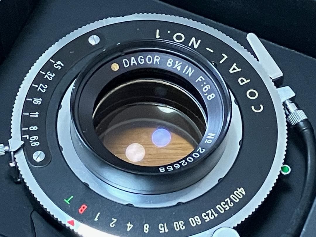 フィルムカメラ DAGOR 81/4 F:6.8 Gold Dot COPAL-NO.1