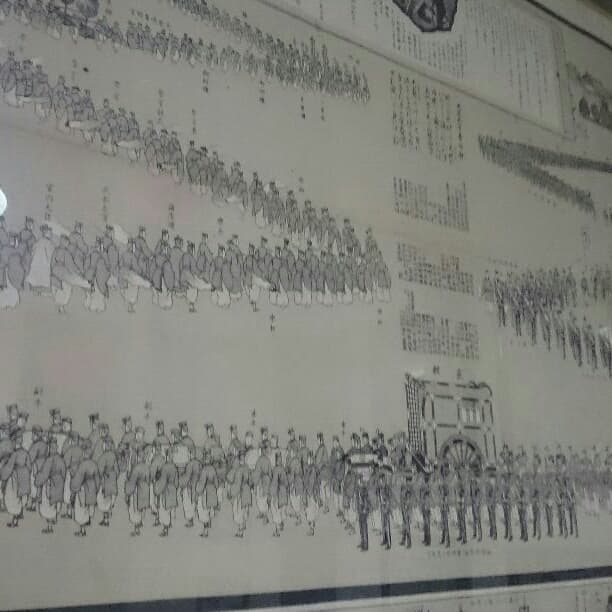 大正天皇御大葬御行列明細図