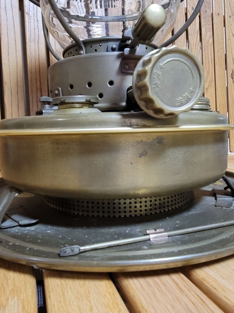 日本船燈 ニッセン フリージア 石油ストーブ 真鍮製 IS-3 五徳付き