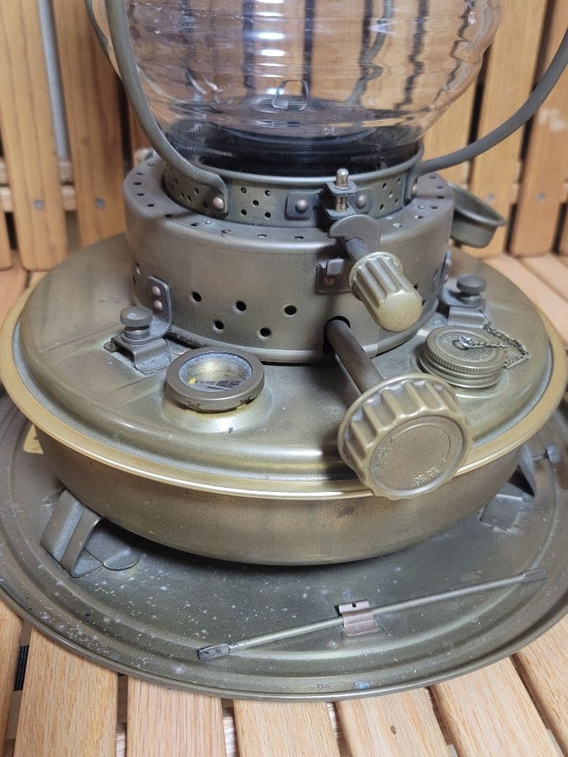 日本船燈 ニッセン フリージア 石油ストーブ 真鍮製 IS-3 五徳付き