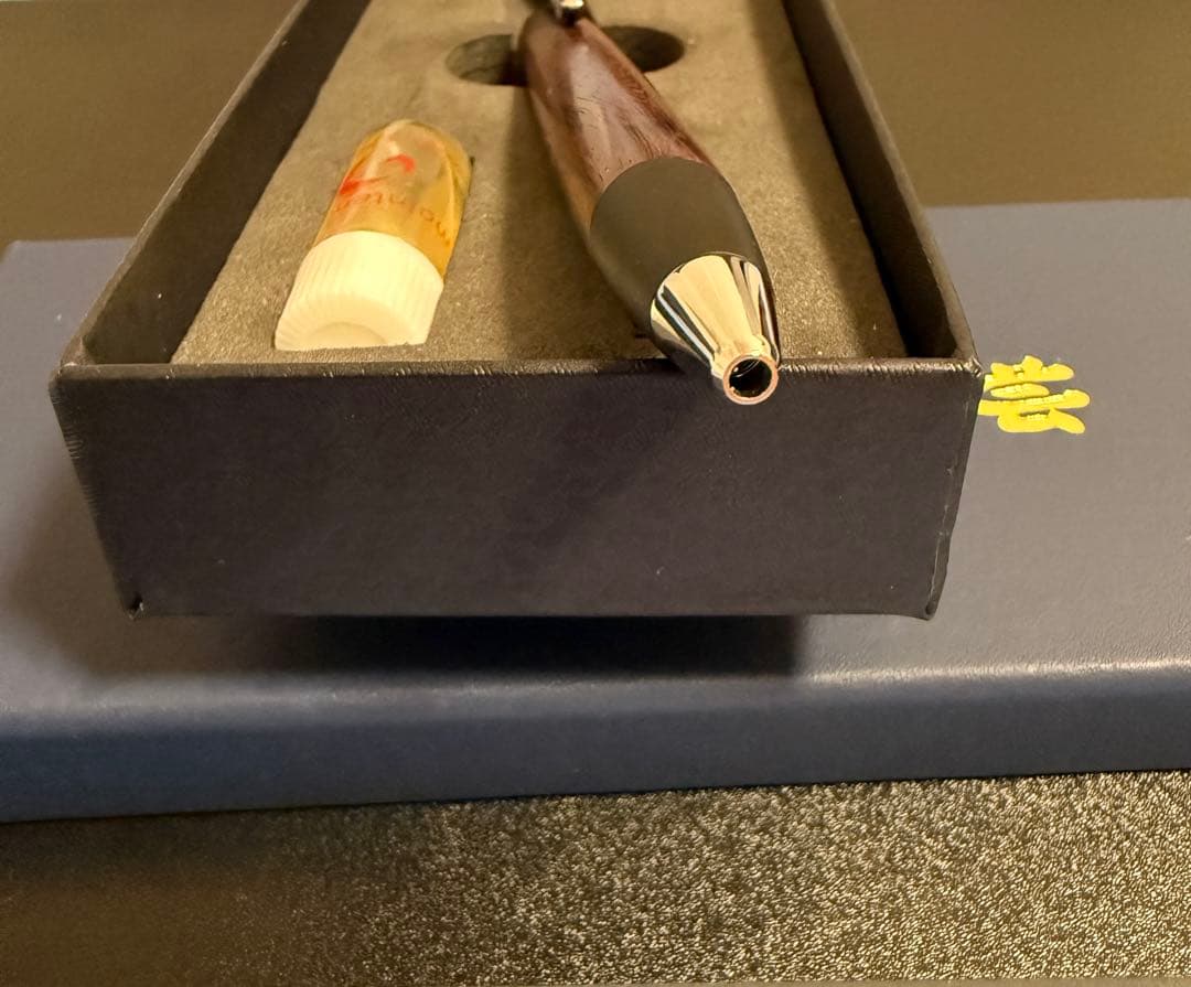 【新品未使用】野原工芸 スタンダードボールペン　シルバー　紅木