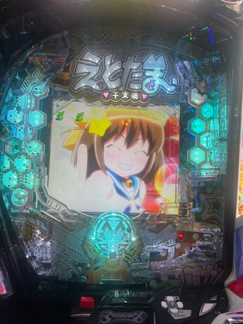 Pえとたま2神祭LT(エラー解除済み)パチンコ無加工実機