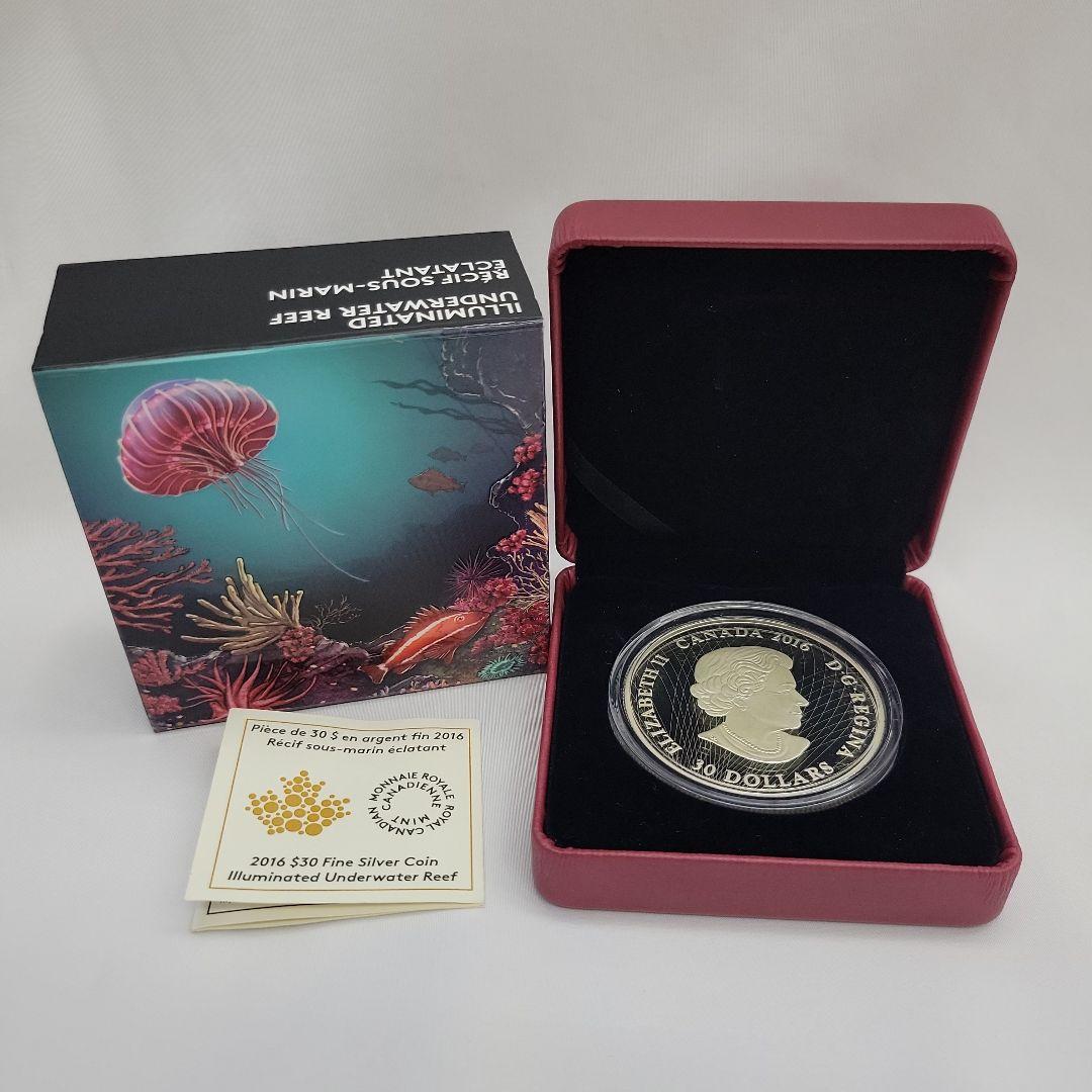 純銀　カナダ30ドル銀貨