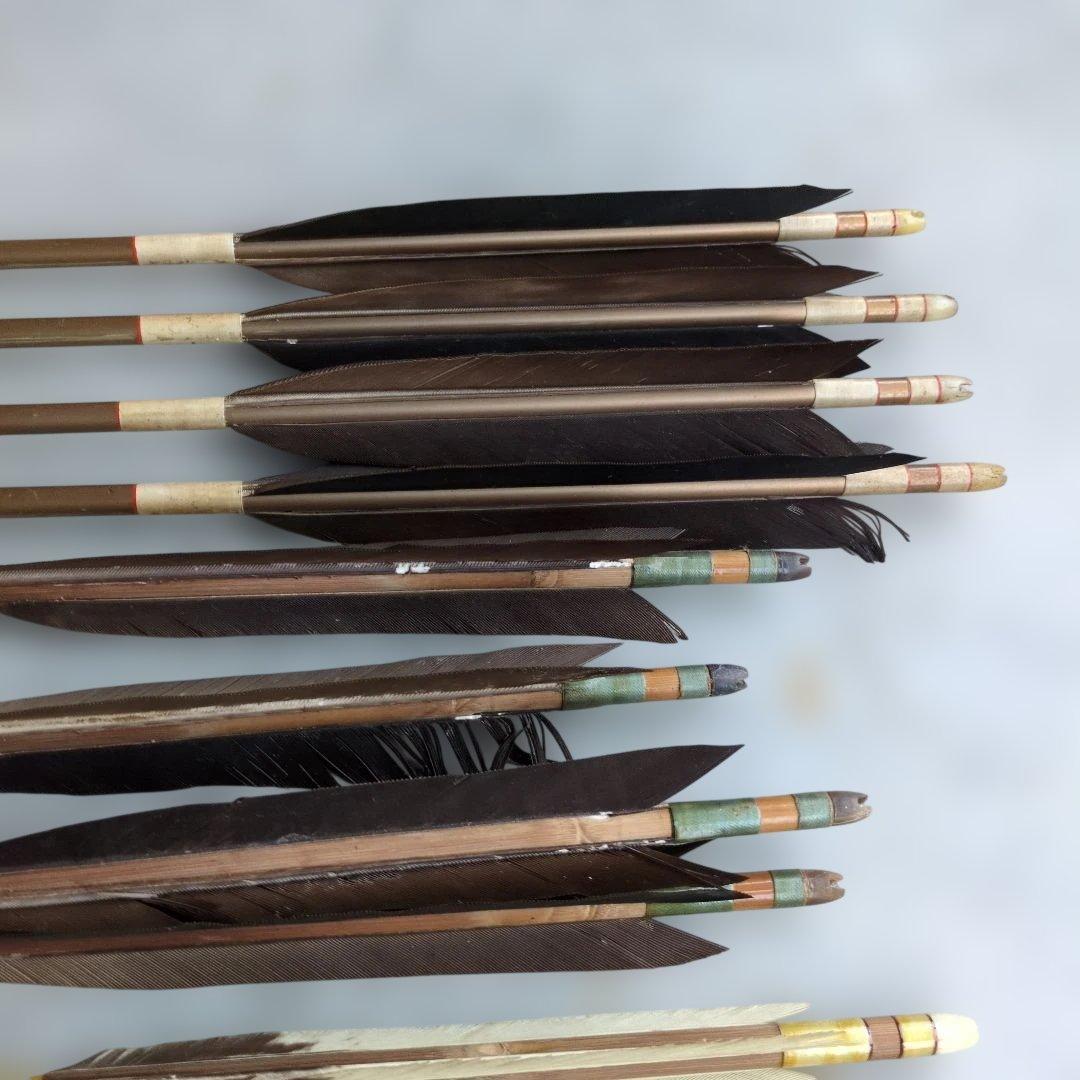 弓矢 矢筒 竹 矢羽 武具 アンティーク 昭和レトロ 弓道 スポーツ プロ