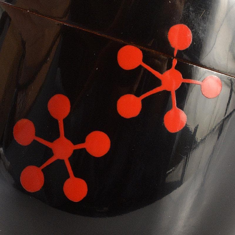 茶道具　山中塗　中村湖彩作　三千家好写　利休梅　大棗　共布共箱　V　6428