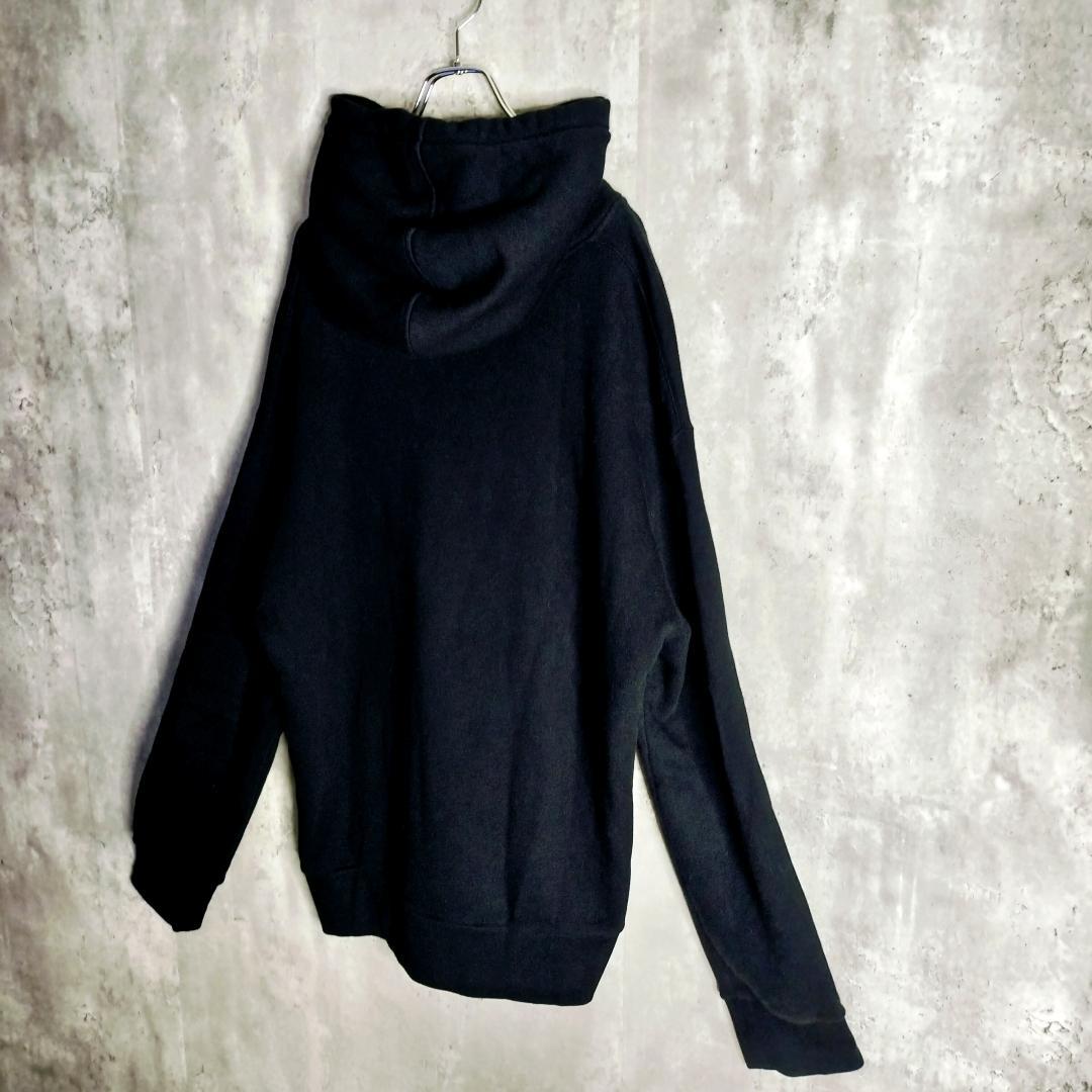 19SS★グッチ オーロラレインボーロゴ インターロッキングG パーカー 黒 L