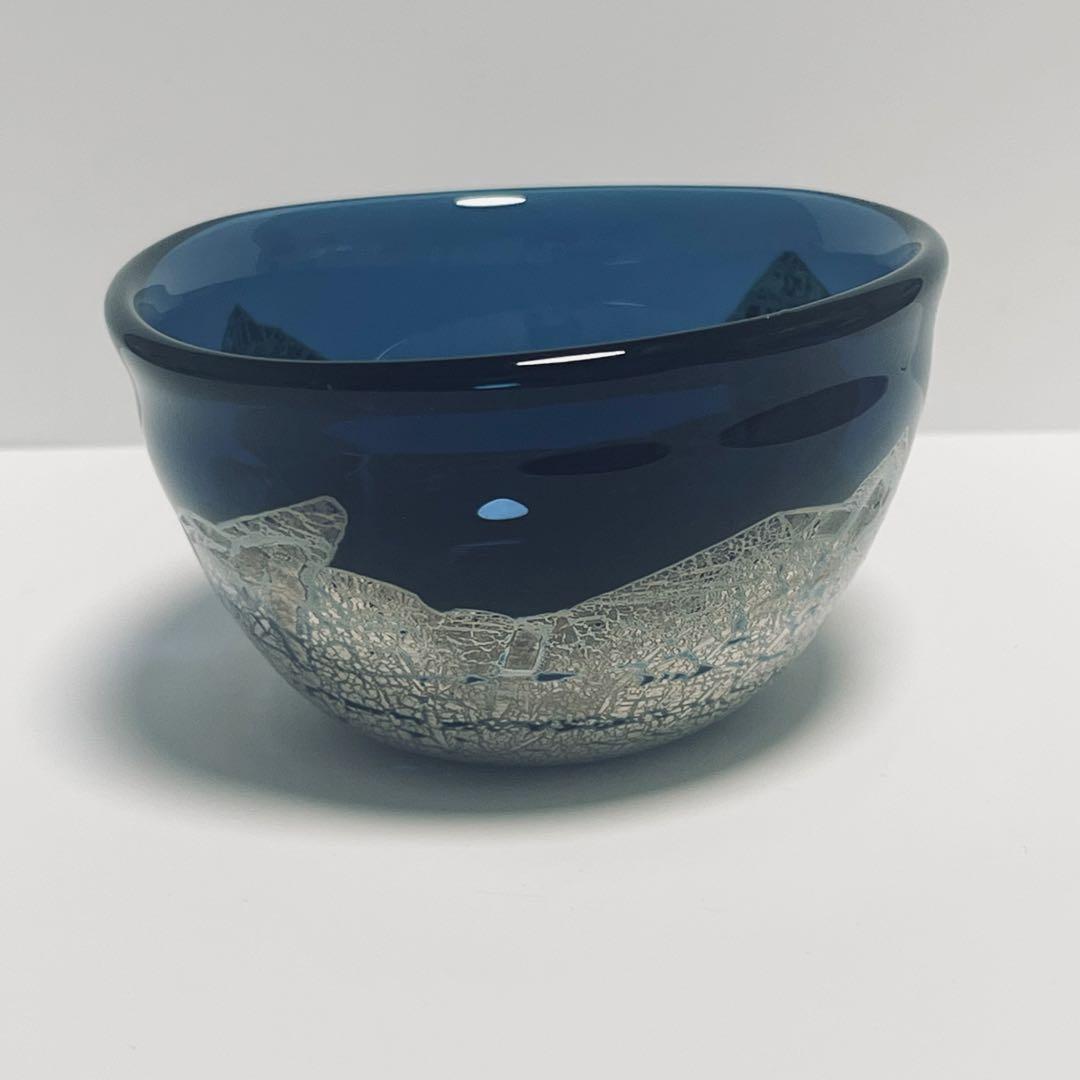 迫二郎作　酒盃　銀箔貼