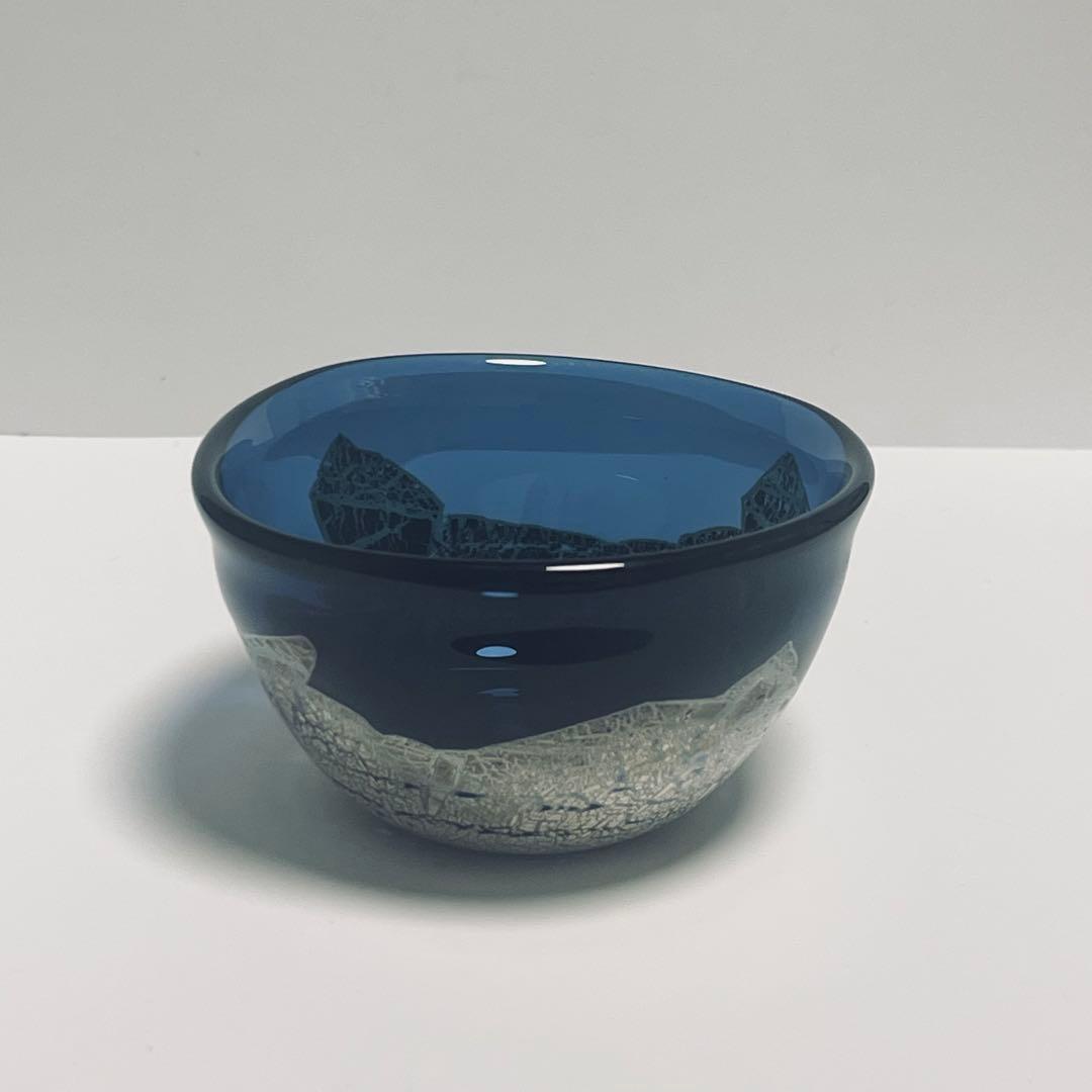 迫二郎作　酒盃　銀箔貼