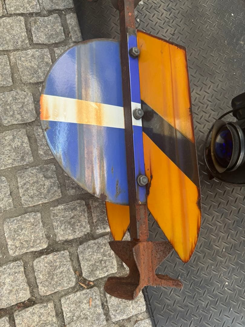 鉄道廃品 転轍標識灯/転轍機/標識燈/合図灯/信号灯/ジャンク品