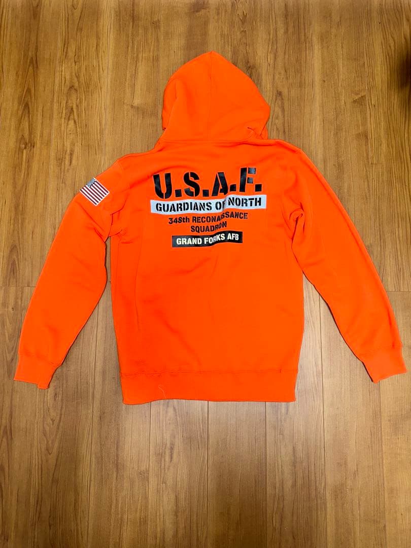 AVIREX U.S.A.F. パーカー XL オレンジ