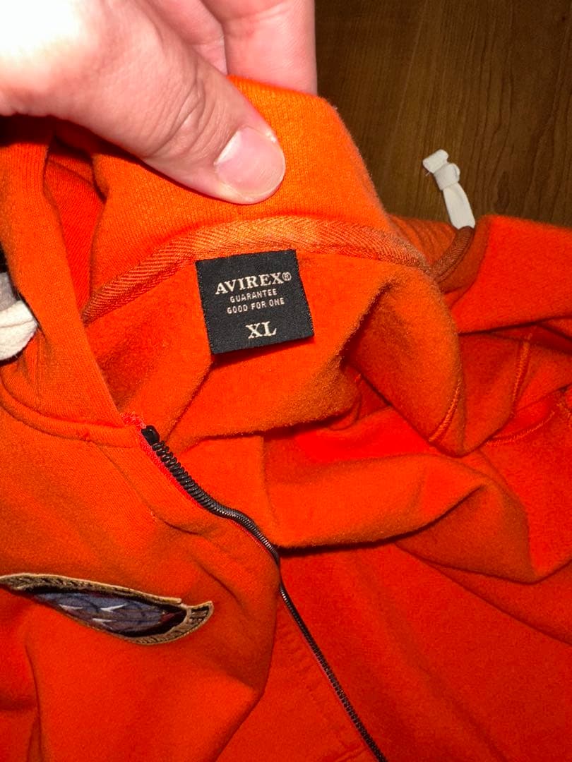 AVIREX U.S.A.F. パーカー XL オレンジ