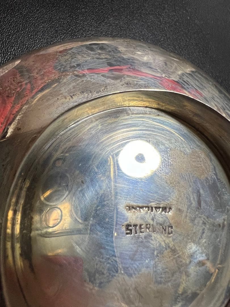 シルバー灰皿　アンティーク　スターリングシルバー