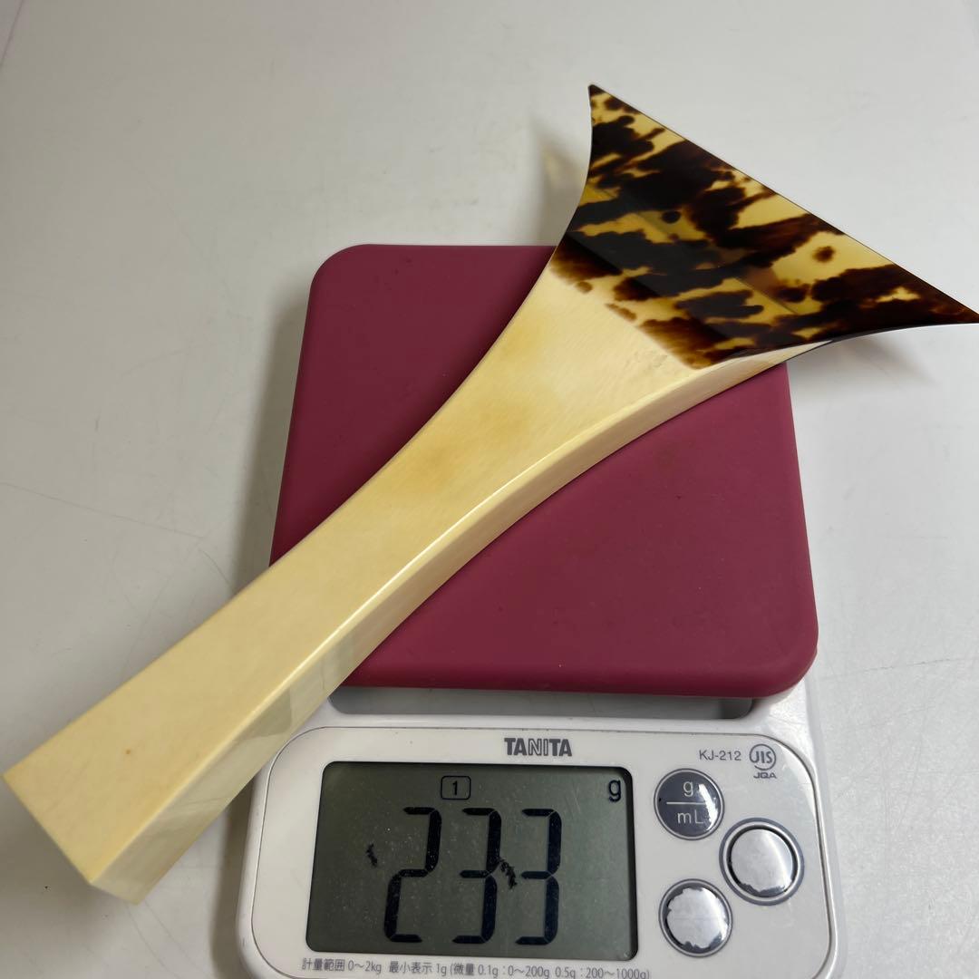 専用　極上　特大津軽三味線バチ　ケース付　233g 東Y7-1204☆2Fタサオ