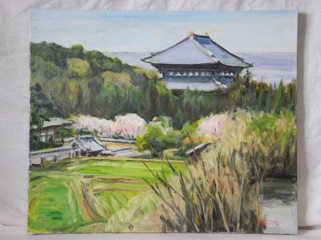 油絵大仏殿の春
