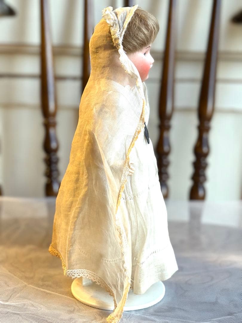 ♡UNIS FRANCE ビスクヘッド　コミュニオンドール　初聖体　スタンド付