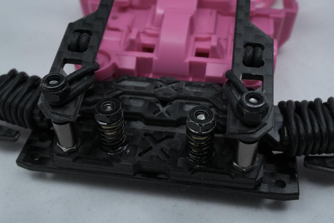 ミニ四駆　CNC精密加工　MSフレキ＋ATアンカーバンパーセット ピンク