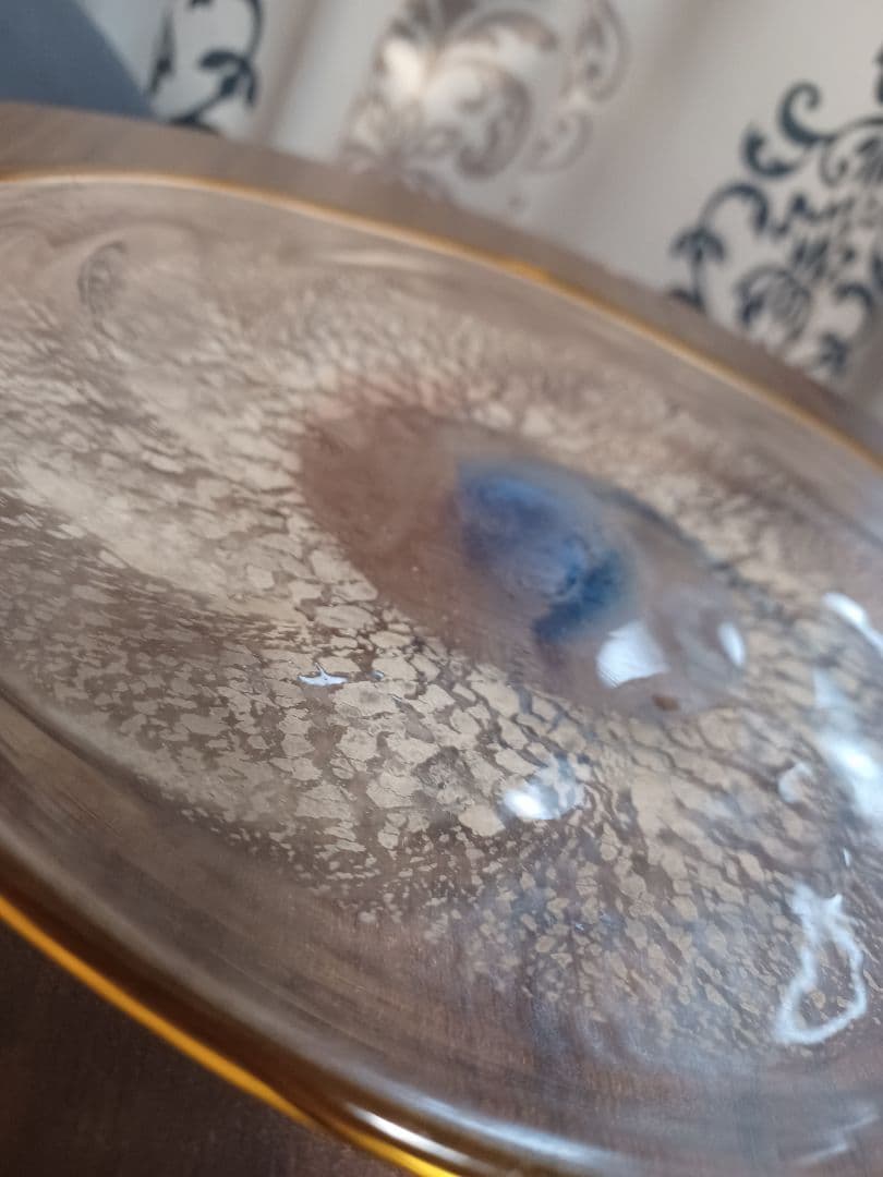 稲嶺盛吉 皿 琉球ガラス