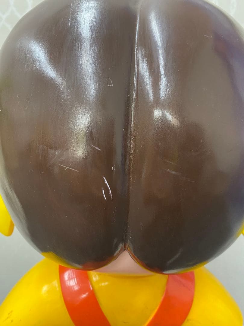 値下げ　キャラクター オーバーオール　約80cm台座付き