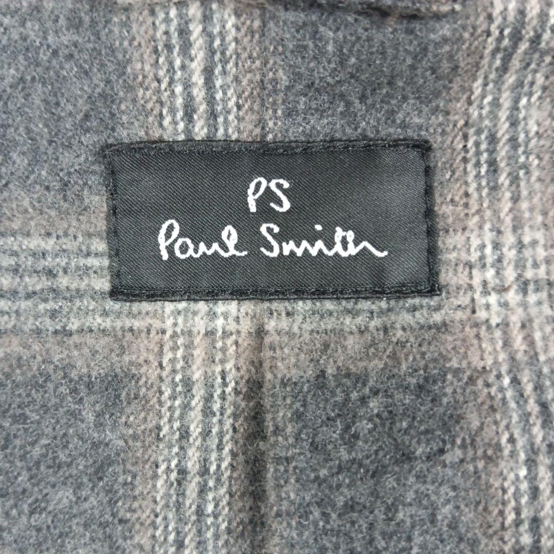 PS ポールスミス カーコート ラムレザー М ブラウン チェック ベルト