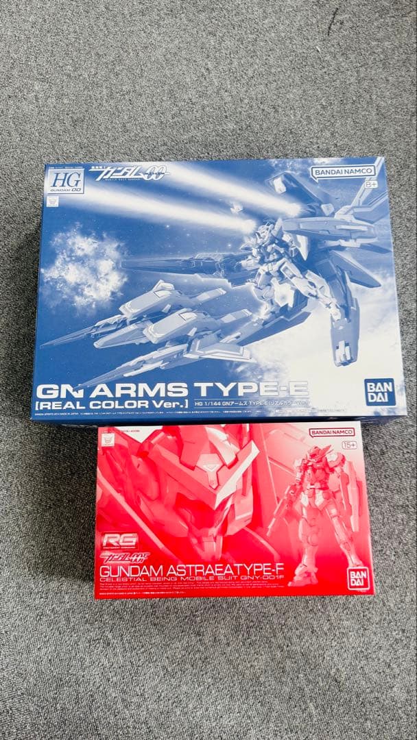 新品未開封 セット商品 RG ガンダムアストレアタイプFとHG GNアームズ