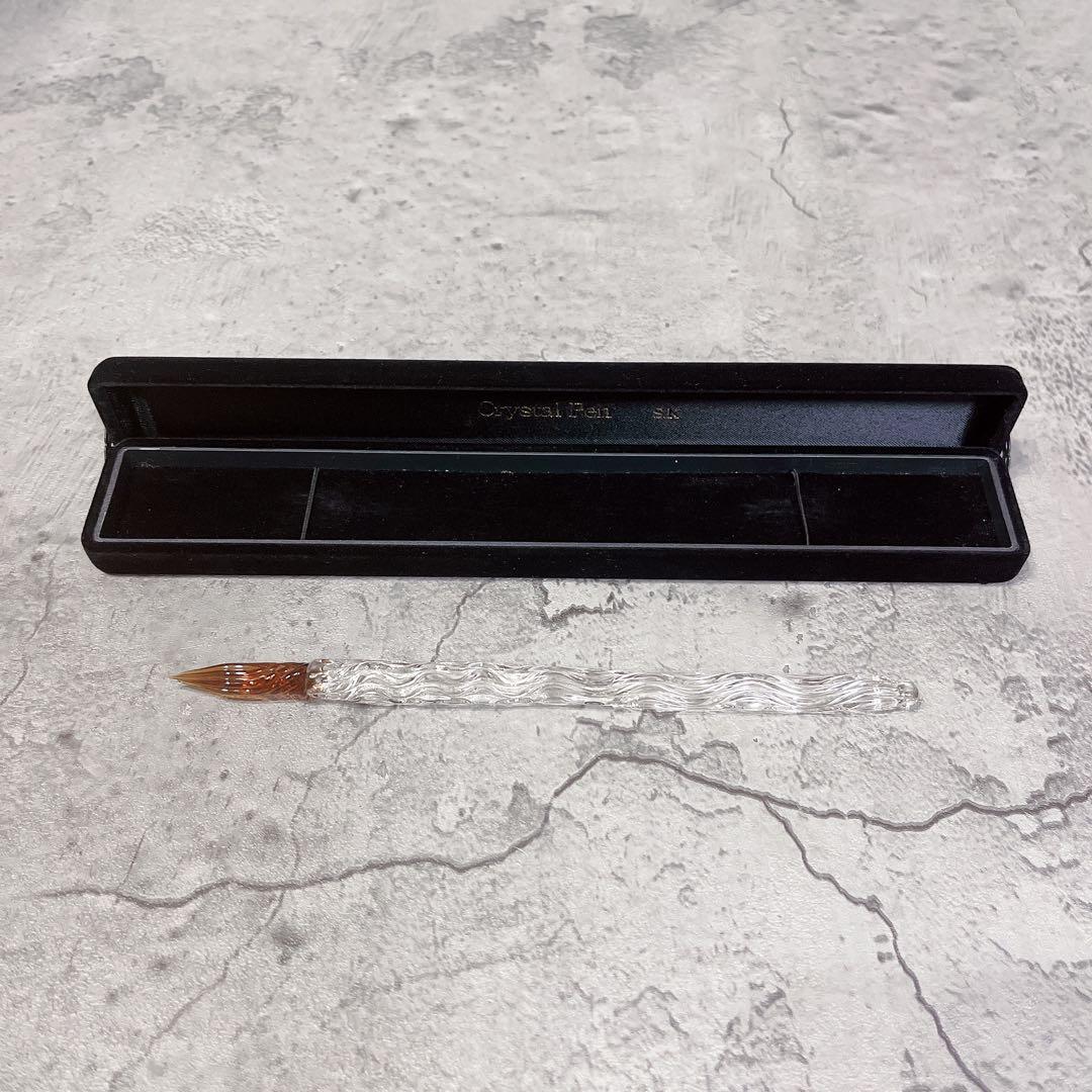 極美品 菅清流 SK クリスタルペン ガラスペン 清風