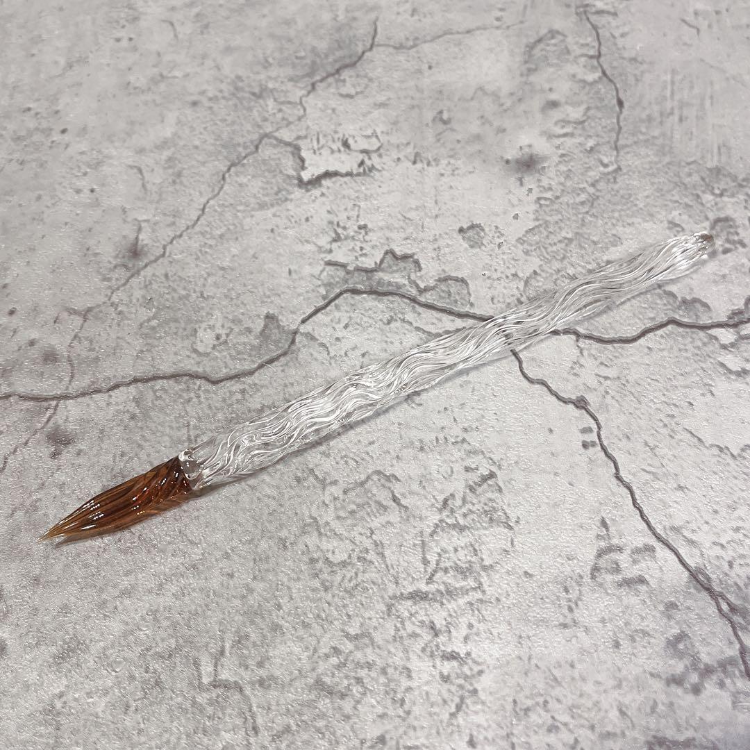 極美品 菅清流 SK クリスタルペン ガラスペン 清風