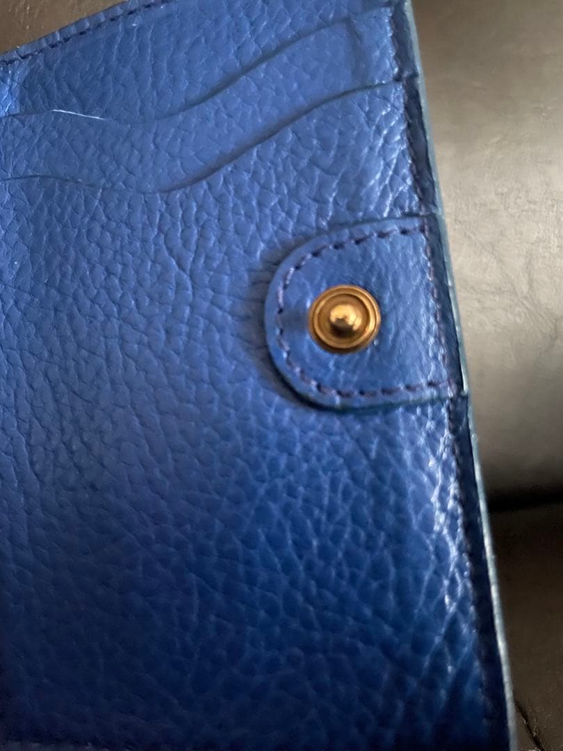 イルビゾンテ　三つ折り財布　ブルー