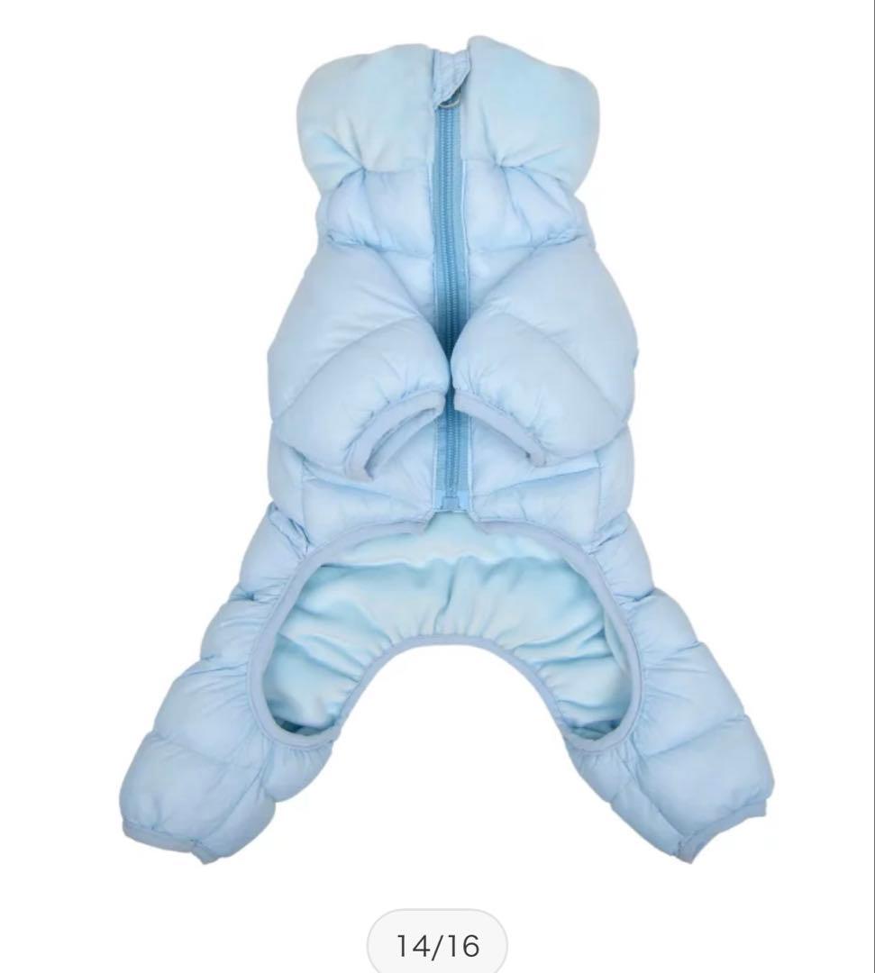 puppia 水色 ダウンジャケット 小型犬用