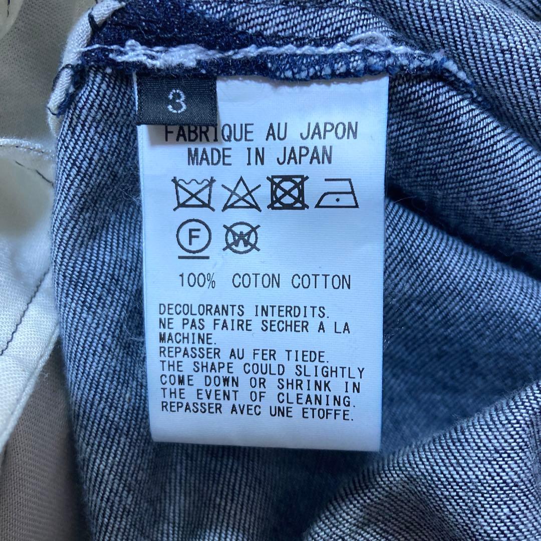 ■美品■Ground Y■ヨウジヤマモト■デニム ラップ パンツ■3■21SS■