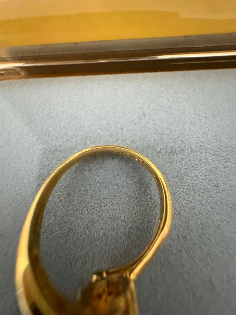 ゴールド サファイア リング