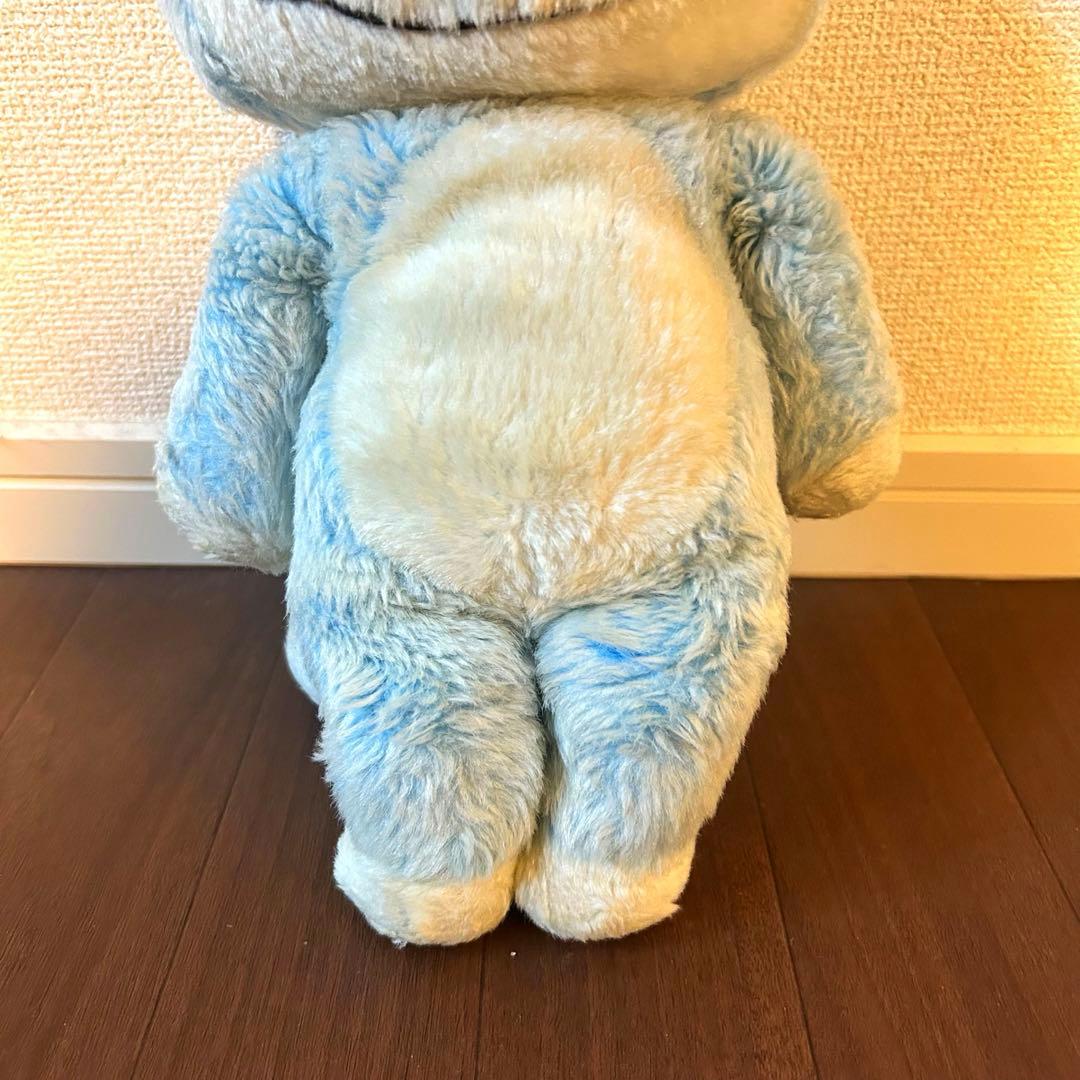 セキグチ　11ぴきのねこ　ぬいぐるみ　ブルー毛足の長いタイプ　馬場のぼる　人形