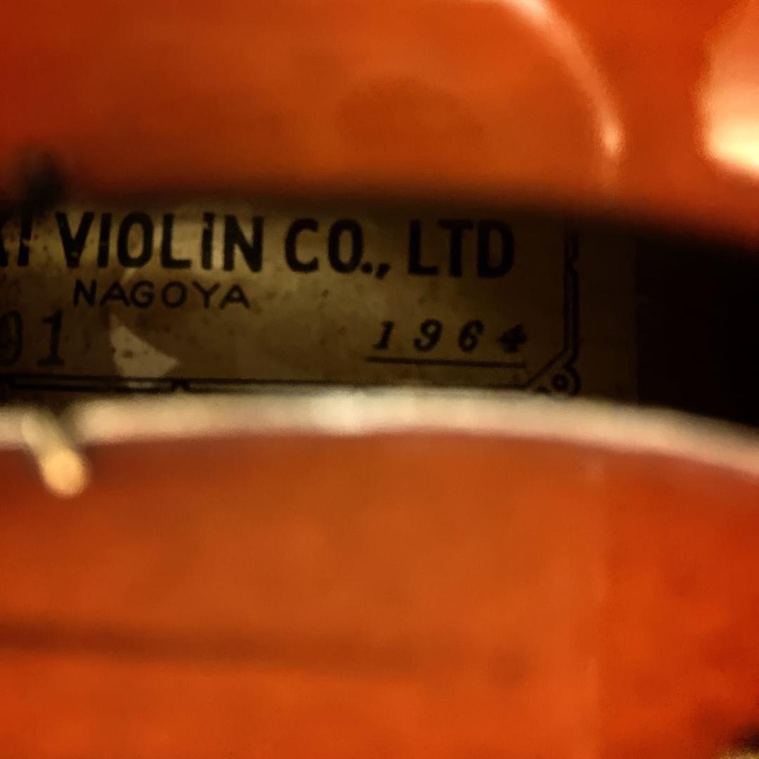 【弦新品】SUZUKI バイオリン No.101 4/4 1964年製 新品弓
