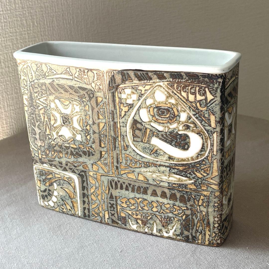 ロイヤルコペンハーゲンBACA フラワーベース 花瓶 鳥柄 北欧インテリア