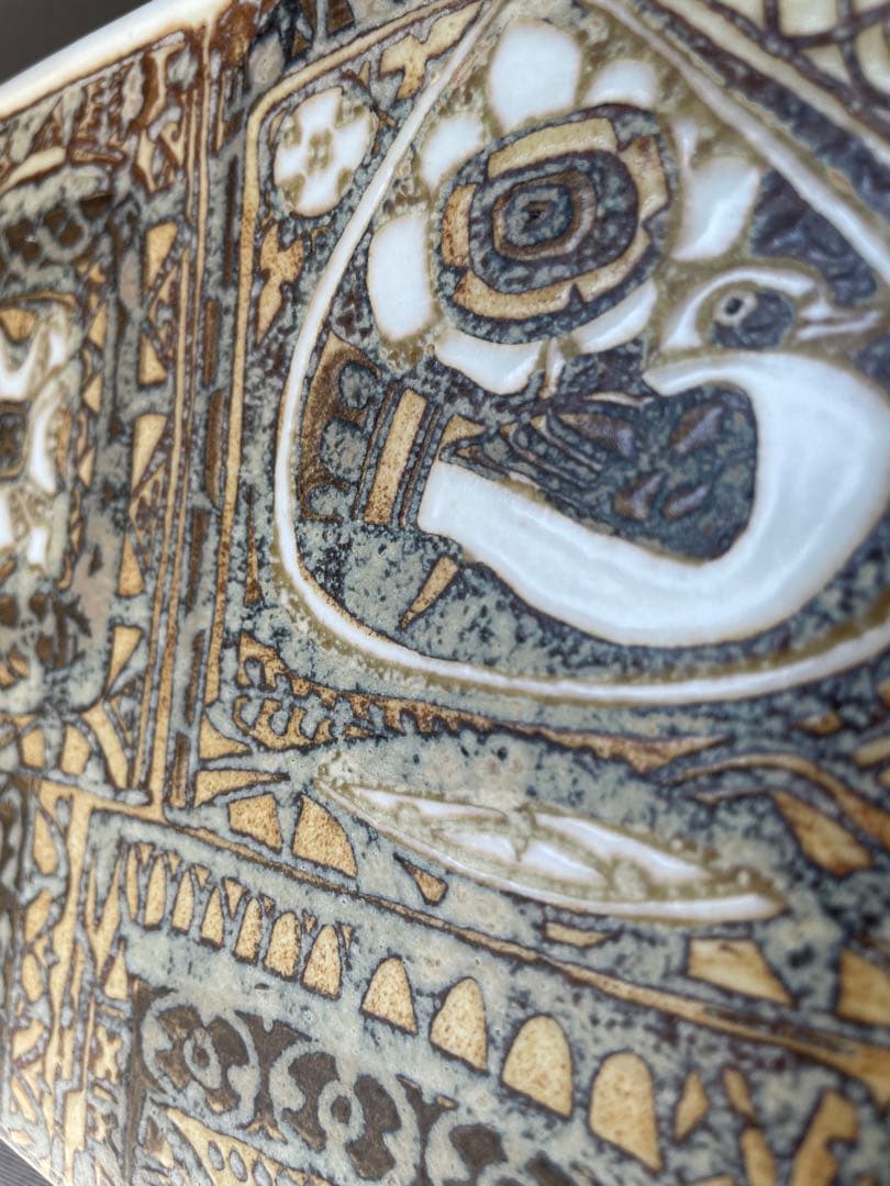 ロイヤルコペンハーゲンBACA フラワーベース 花瓶 鳥柄 北欧インテリア