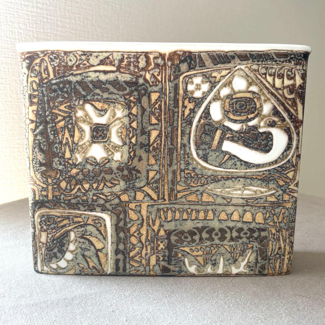 ロイヤルコペンハーゲンBACA フラワーベース 花瓶 鳥柄 北欧インテリア