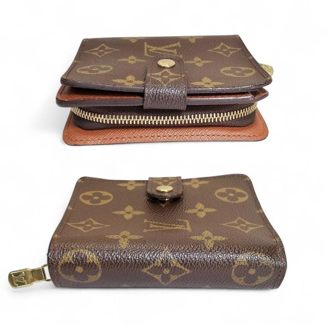 ☆美品☆ ルイヴィトン モノグラム コンパクトジップ M61667 二つ折り財布