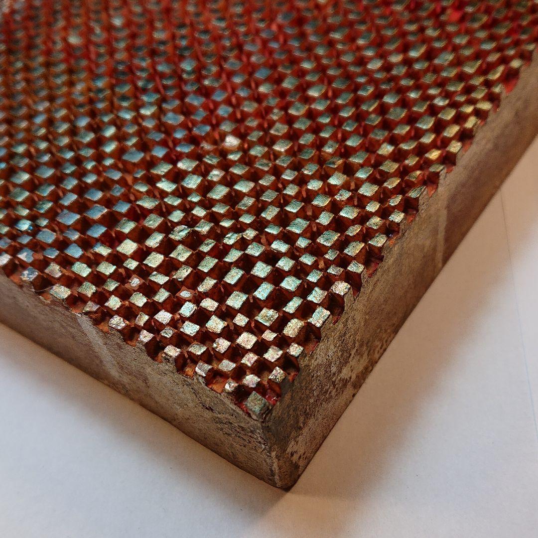 日本画/堤進の小品です。「相転移/そうてんい 時空の織り物#5」S0号