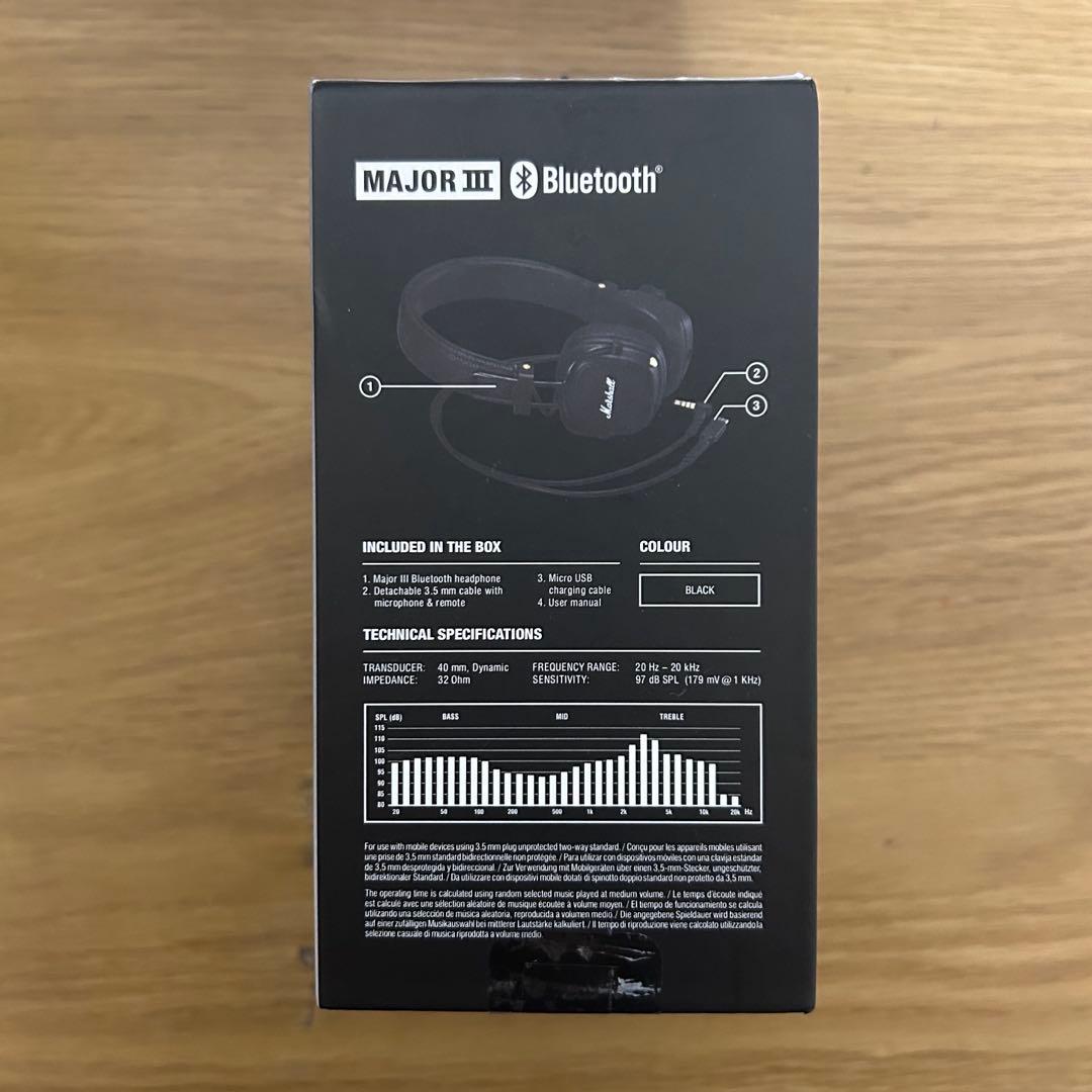 Mashall MAJOR Ⅲ マーシャル ヘッドフォン ブラック