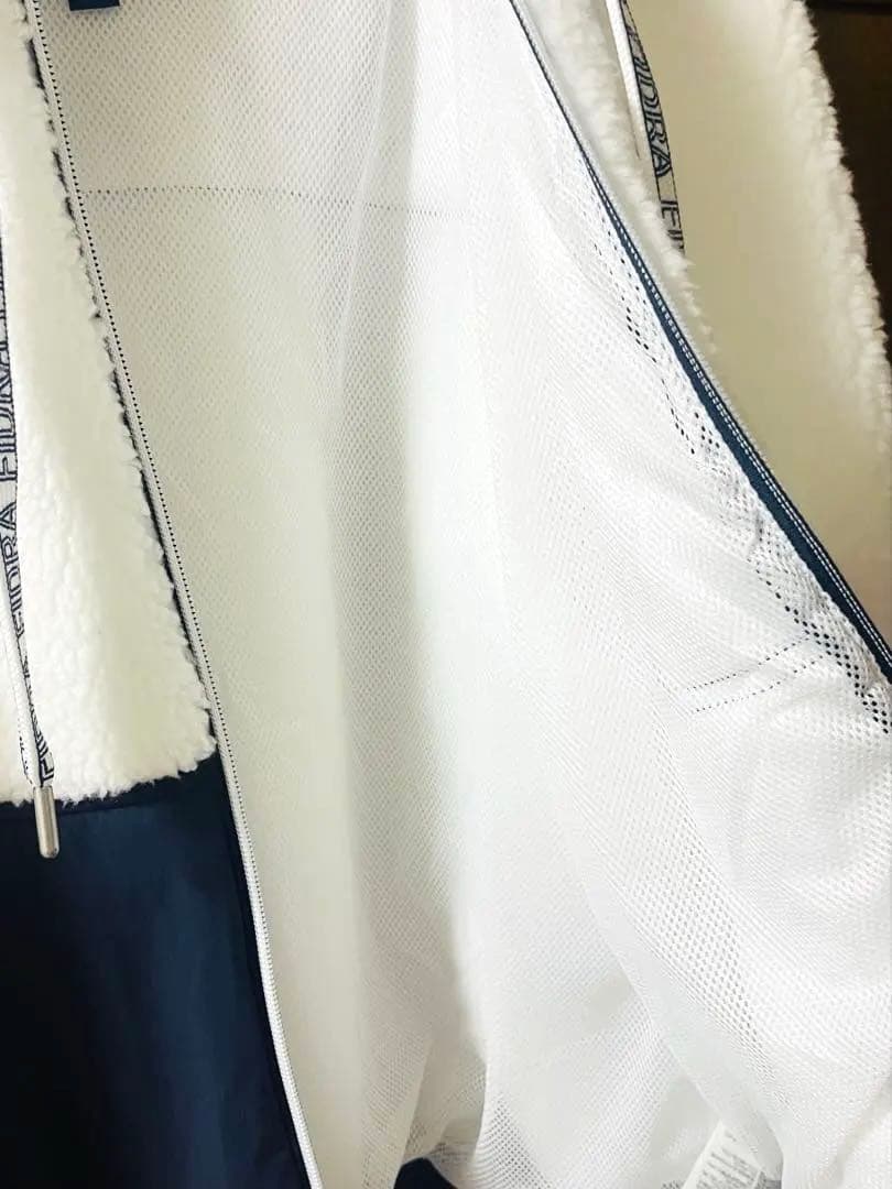 【美品】フィドラ（FIDRA）ゴルフウェア防寒 保温 ボアジャケットレディースL