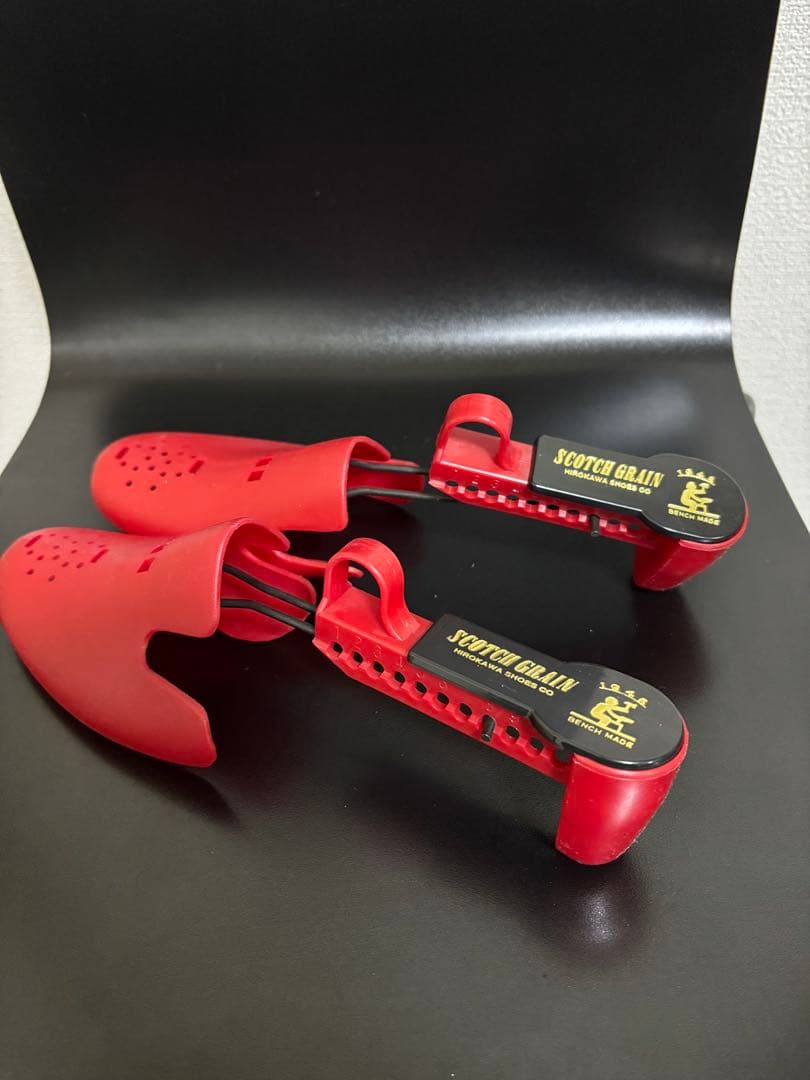 値下げokスコッチグレイン ブラウンスエード 25.5cm 革靴 シューツリー付