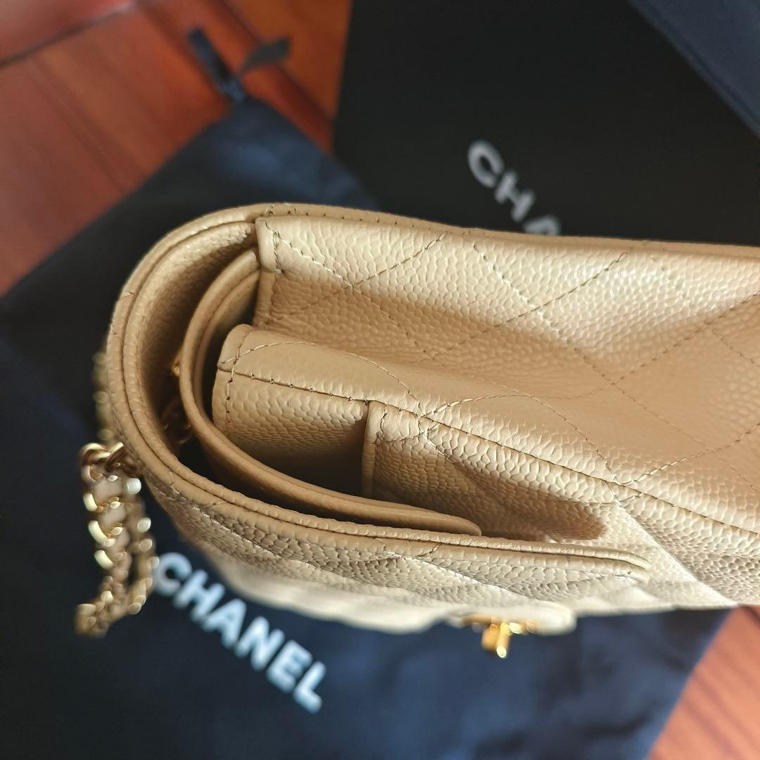 即日発送 ゴールド キルティングショルダーバッグ