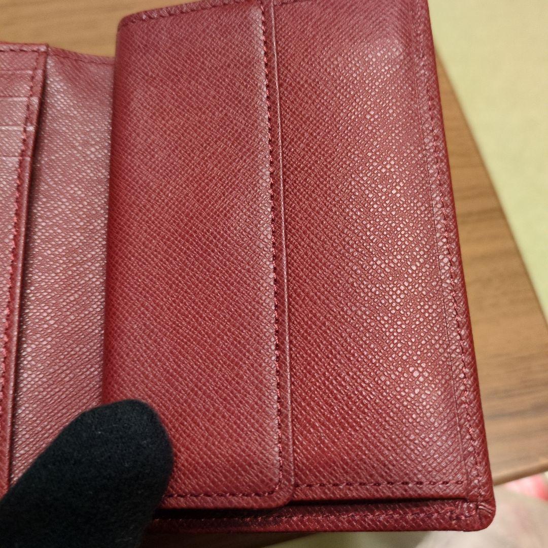 美品BURBERRY LONDON 折り財布　ノバチェック　ワインレッド