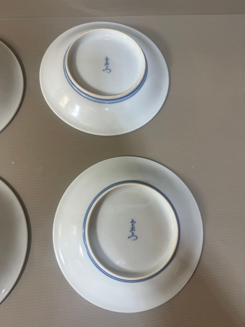 2462 人間国宝 今泉今右衛門 作 桃文様飾皿  6客　未使用