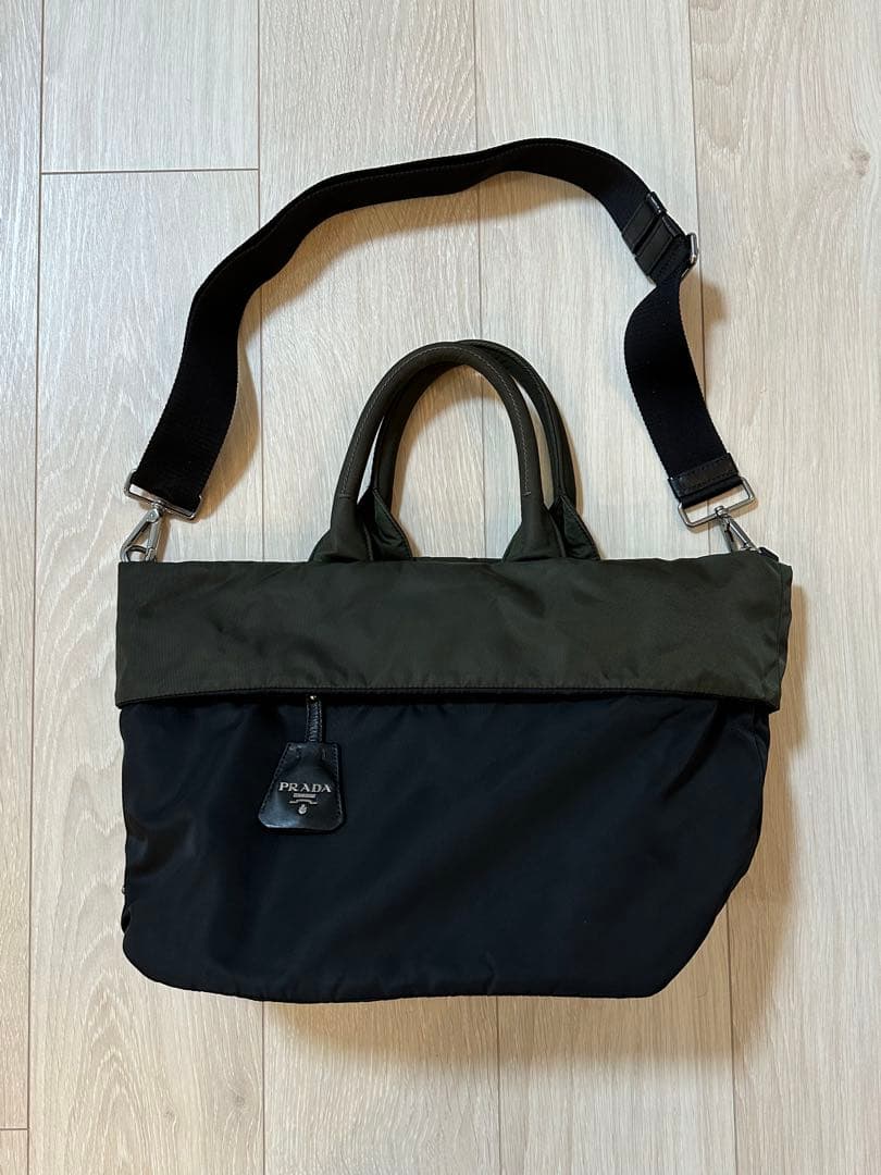 【美品】PRADA リバーシブル 2WAYバッグ