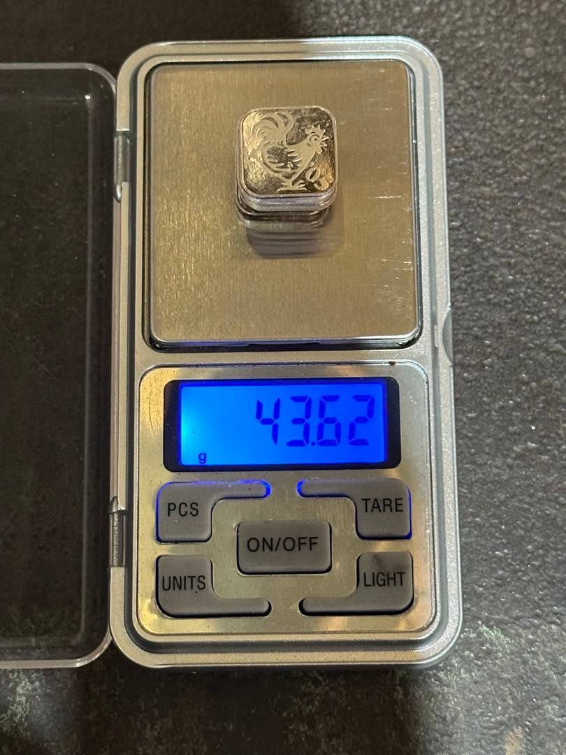 純銀 メダル 銘板 43.62ｇ