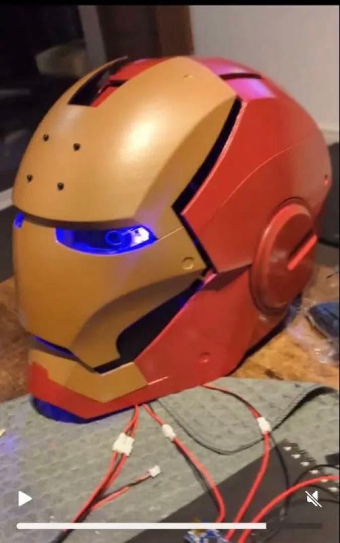 アイアンマン コスプレ フルボディスーツ LEDヘルメット付き